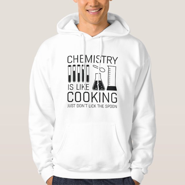 Kemin är som kokning hoodie (Framsida)
