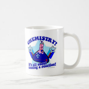 Kemireaction Roligt Chemical Science Tecknad Kaffemugg