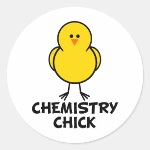 Kemisk Chick Runt Klistermärke