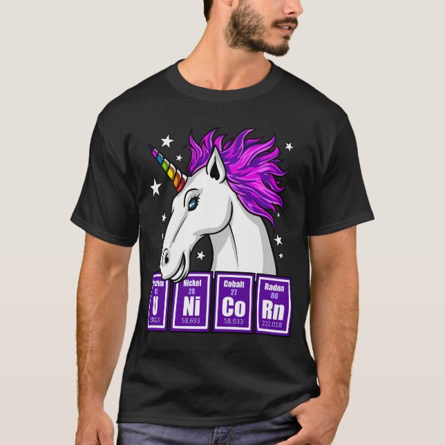 Kemisk Enhörning T Shirt (Framsida)