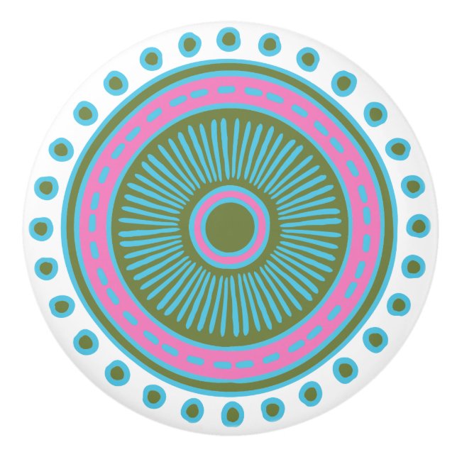 Kemisk, färglös, keramisk dragning av Hand plockad Knopp (Framsidan)