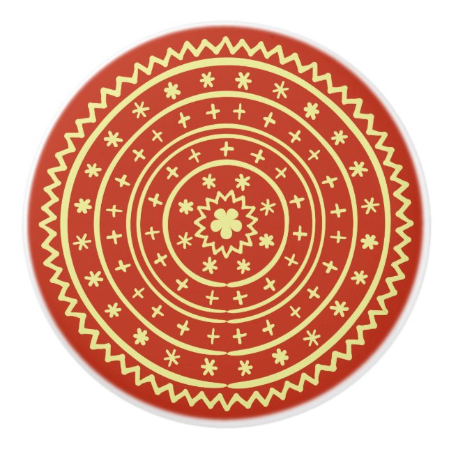 Kemisk, färglös, keramisk dragning av Hand plockad Knopp (Framsidan)