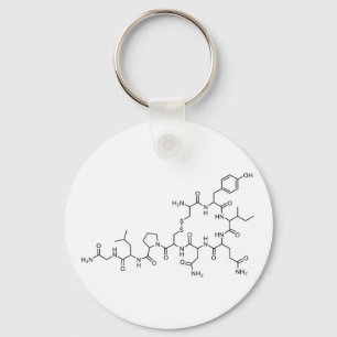 Kemisk formel för kärlek oxytocin inslag s nyckelring