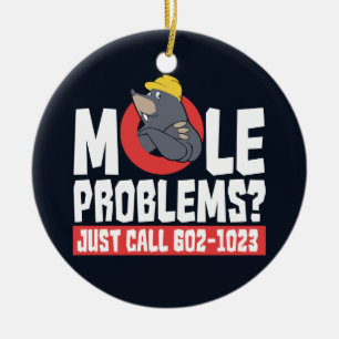 Kemisk formel Mole Problem Science Gag Julgransprydnad Keramik