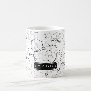 Kemisk formel-Mönster-kemilärare Student Kaffemugg