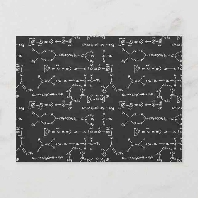 Kemisk formel vykort (Framsida)