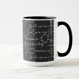 Kemisk formelhandstil mugg
