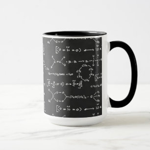 Kemisk formelhandstil mugg