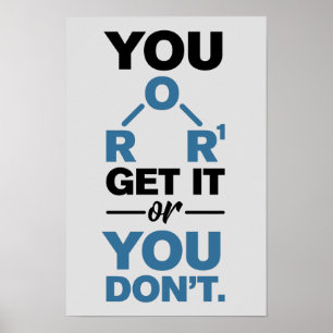 Kemisk gag du får eller du lär dig inte poster