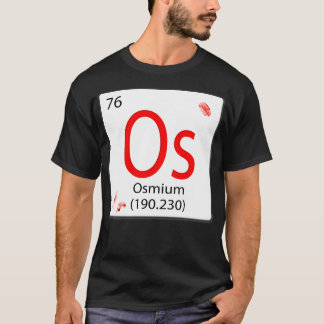 Kemisk inslag Os Osmium Os Osmium med fenor T Shirt