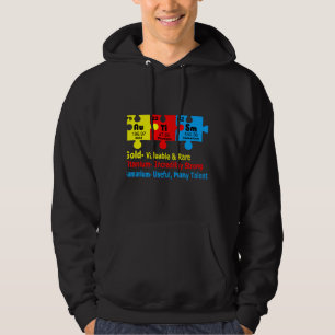 Kemisk Inslag som representerar autismmedvetenhete Hoodie