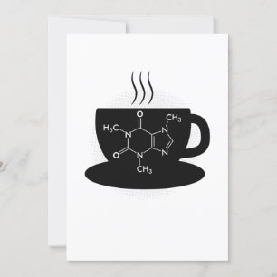 Kemisk koffeinmolekyl inbjudningar