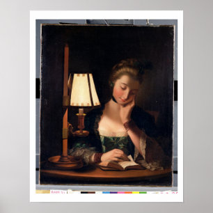 Kemisk läsning med Papper klockfärg, 1766 (olja på Poster