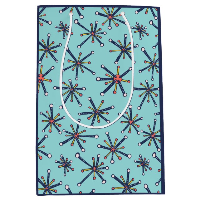 Kemisk molekyl Retro Modern Abstrakt Mönster (Framsidan)