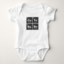 Kemisk periodisk bord i inslag: CuTe BaBe