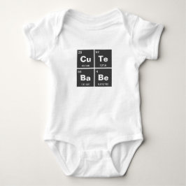 Kemisk periodisk bord i inslag: CuTe BaBe Tee
