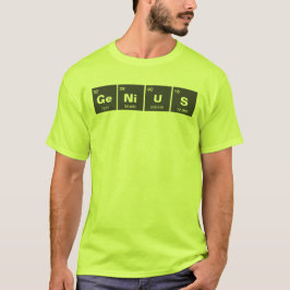 Kemisk periodisk bord i inslag: GeNiUS T-shirt