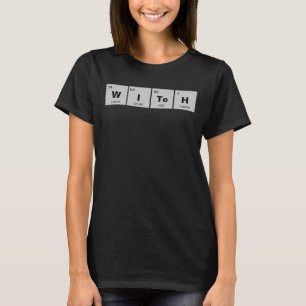 Kemisk periodisk bord i inslag: WITcH T-shirt
