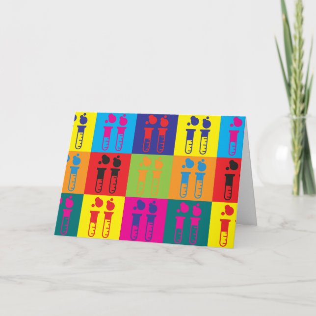 Kemisk poppkonst kort (Framsida)