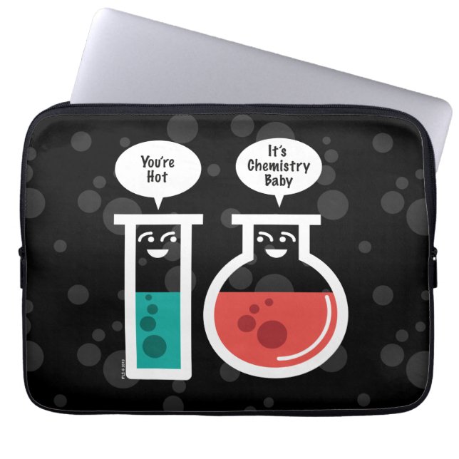 Kemisk reaktion laptop fodral (Framsidan)