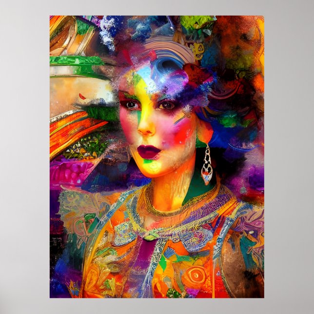 Kemisk samlingsplats för blandade media poster (Framsidan)