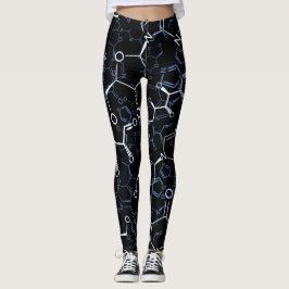 Kemiska formelpresentationer leggings