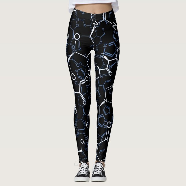 Kemiska formelpresentationer leggings (Framsida)