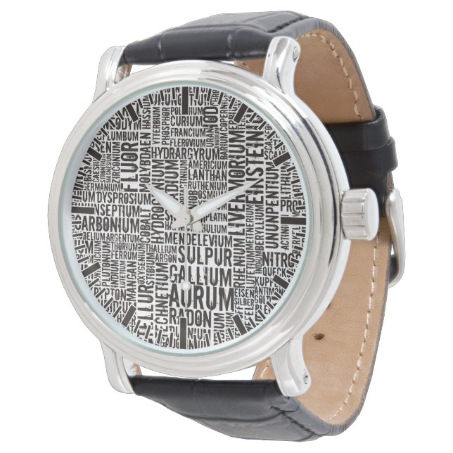 Kemiska Grundämnen Armbandsur (Vinklad)