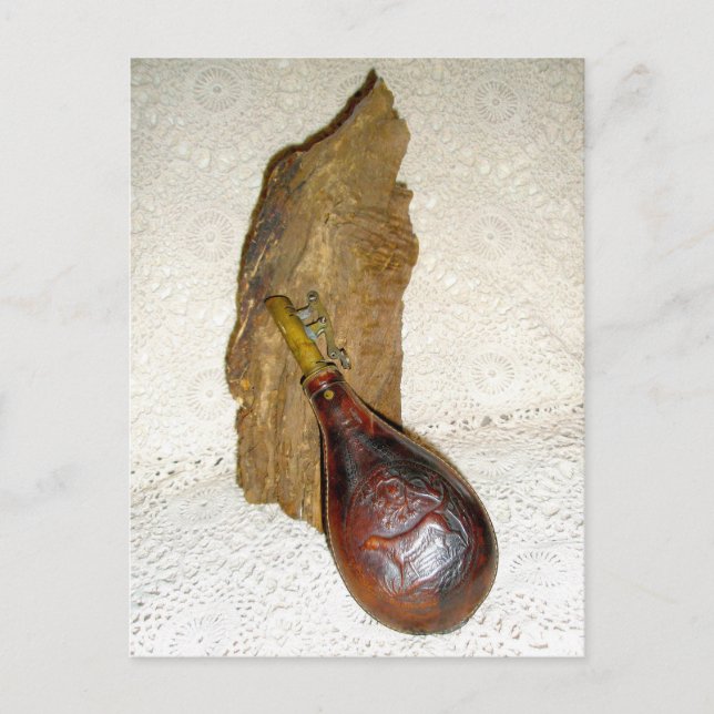 Kemiska läderpulverkolv vykort (Framsida)