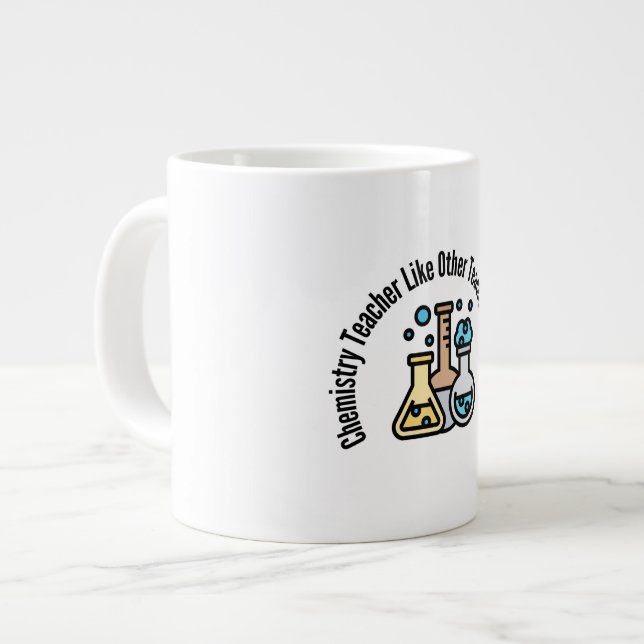 Kemiska lärare som andra lärare men kylare jumbo mugg (Framsida vänster)
