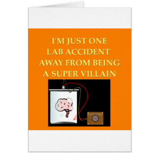 kemiskämt hälsningskort