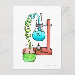 Kemiskt experiment vykort