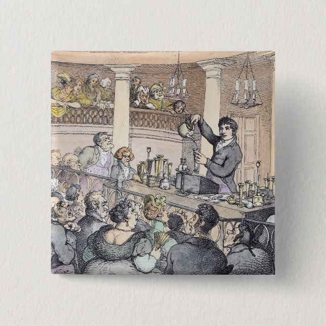 Kemiskt föreläser, c.1809 knapp (Framsida)