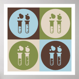 Kemiskt iscensätta för popkonst poster