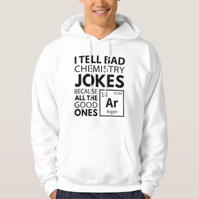 Kemiskt Jokes Argon Hoodie (Framsida)
