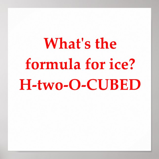 kemiskt skämt poster (Framsidan)