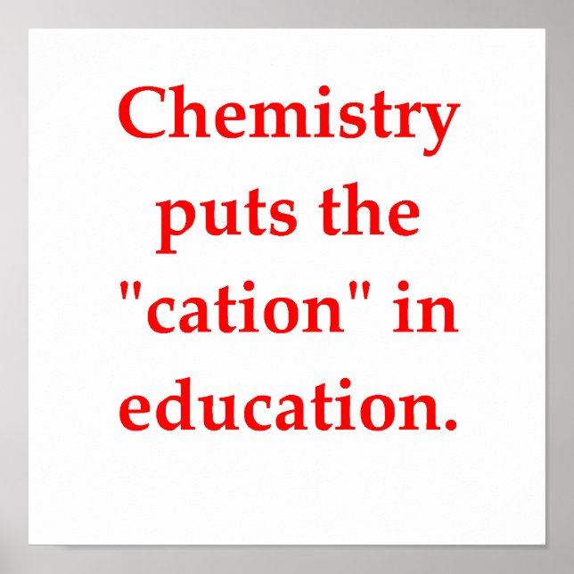 kemiskt skämt poster (Framsidan)