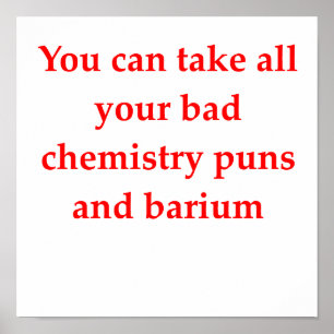 kemiskt skämt poster