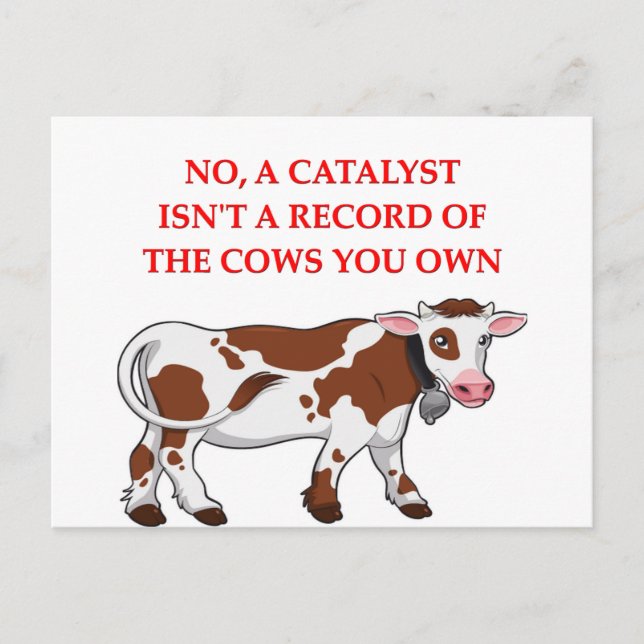 kemiskt skämt vykort (Framsida)