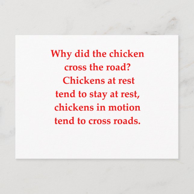 kemiskt skämt vykort (Framsida)