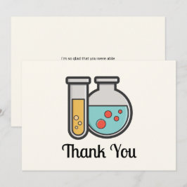 Kemiskt teströr och bägare tack kort