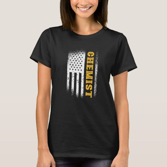Kemist Chemistry Science Laboratory Scientist T Shirt (Framsida)