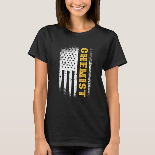 Kemist Chemistry Science Laboratory Scientist T Shirt (Framsida)