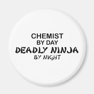 Kemist dödliga Ninja vid natt Magnet