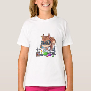 Kemist Ekorre Vetenskapsman Illustration Barn T Shirt