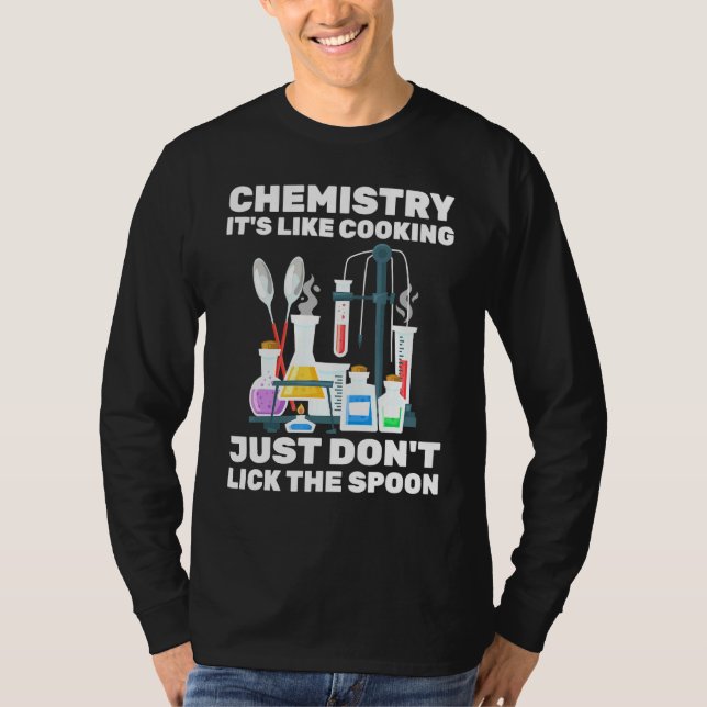 Kemist - kemi som kokning - Forskare T Shirt (Framsida)