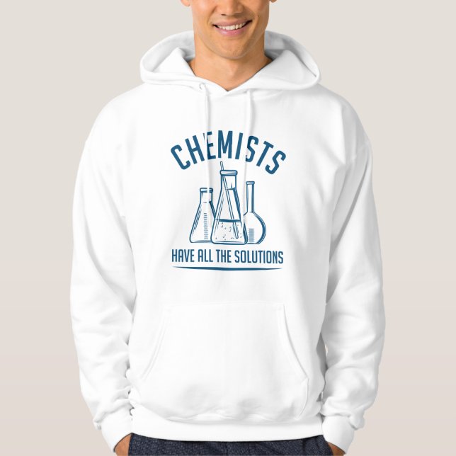 Kemister har alla lösningar hoodie (Framsida)