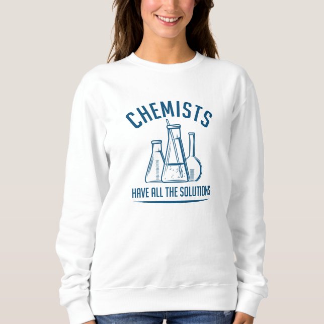 Kemister har alla lösningar t shirt (Framsida)