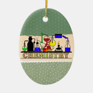 KEMISTERIBEAKARE OCH FLASKS LOGOTYP JULGRANSPRYDNAD KERAMIK