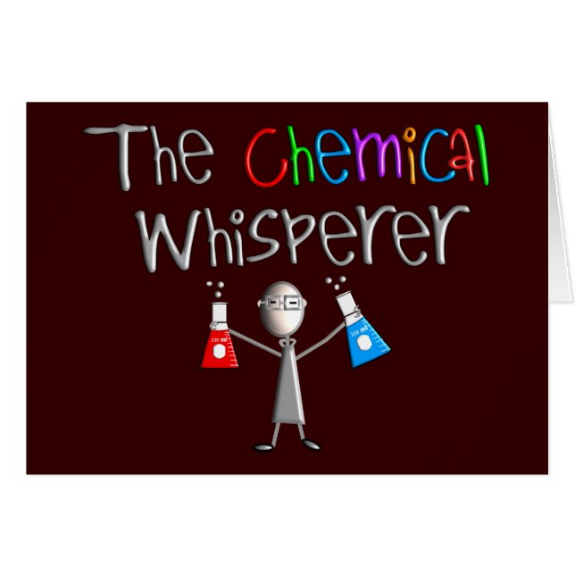 KemisthumorT-tröja & gåvor Hälsningskort (Framsidan Horizontal)